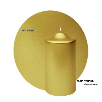 Likit Mum Boyası - Yüzey Boyama İçin - Metalik Altın Renk - Kokusuz - 98470 HRZNBRCD121