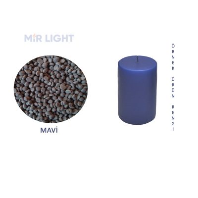 Granül Mum Boyası - Parafin Renklendirme  İçin - Mavi Renk - Kokusuz - 1 kg 98493 HRZNBRCD63