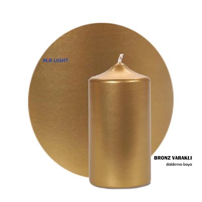 Likit Mum Boyası - Yüzey Boyama İçin - Metalik Bronz Renk - Kokusuz - 25 kg 98478 HRZNBRCD125