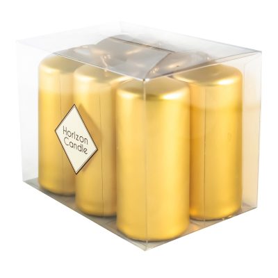 Bar Mum Standart - Kokusuz - 6'lı - Metalik Altın Renk - 3,5*8 cm 58198 8682998828198